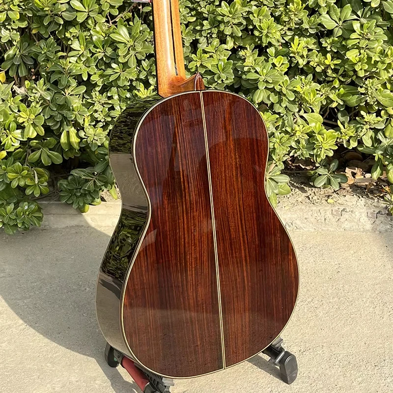 Full Body Lattice Bracing All Solid Classical Guitar Professional Handmade Acoustic Guitar For Stage Performance Practice