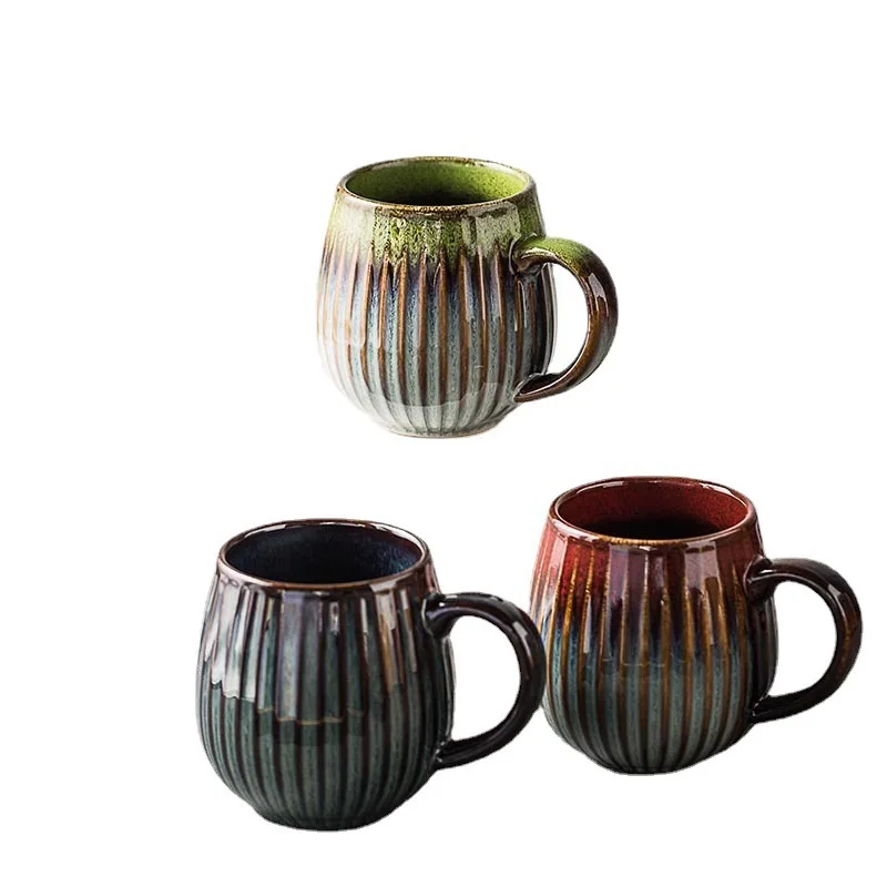 LMM retro kiln change water cup men's and women's large-capacity summer ceramic cup mug