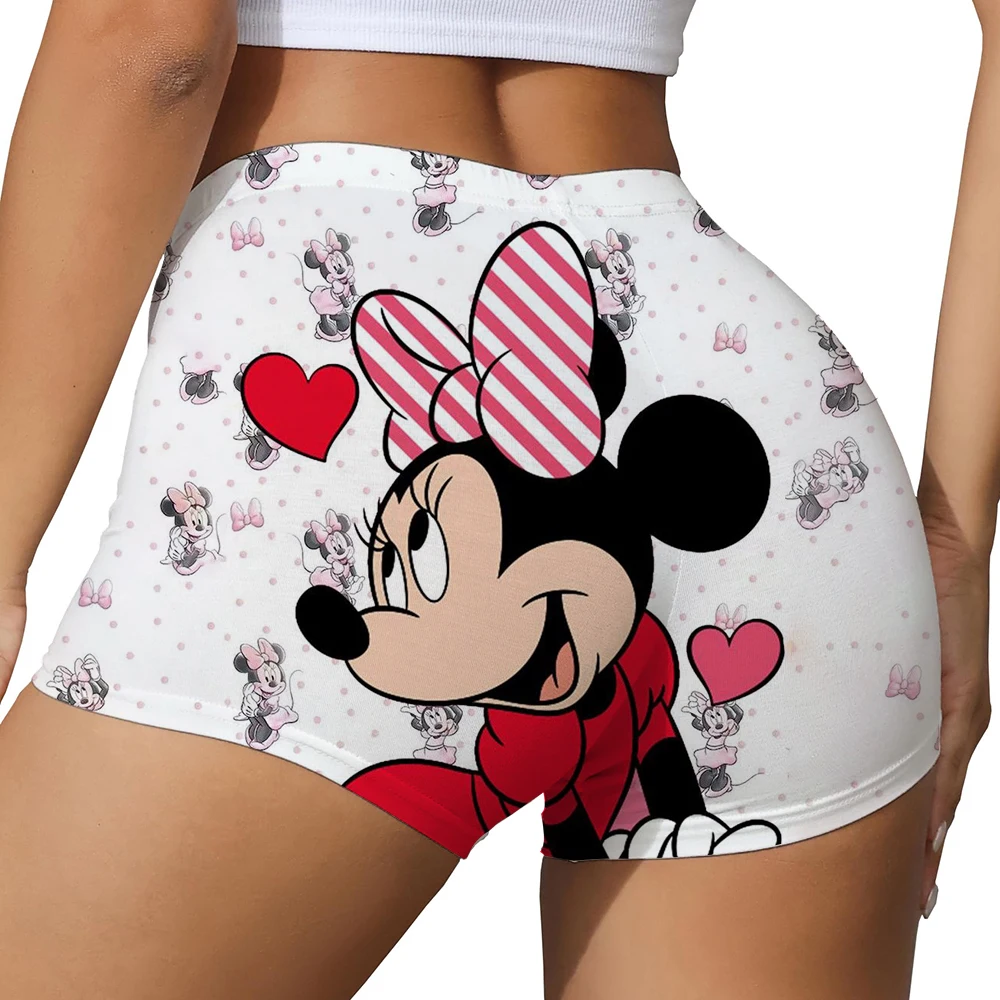 السيدات اللياقة البدنية اليوغا رفع السراويل ميكي ماوس ميني حرف العسل الخوخ الورك السراويل بعقب اللياقة البدنية الرياضية طماق