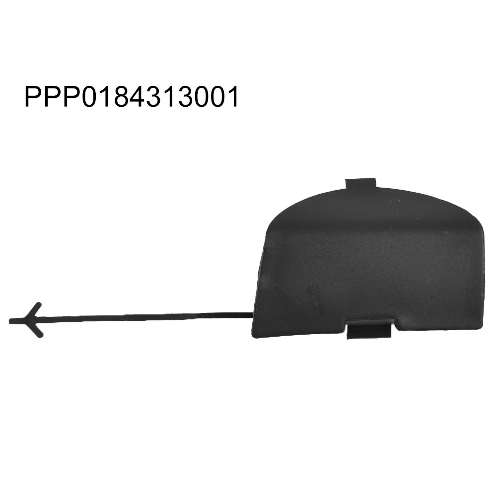 Car Front Tow Hook Eye Cover Left Right Bumper Towing Cap Black For FIAT 500 500C (312) 2007.03-2015.08 Towing Eye Cover Cap