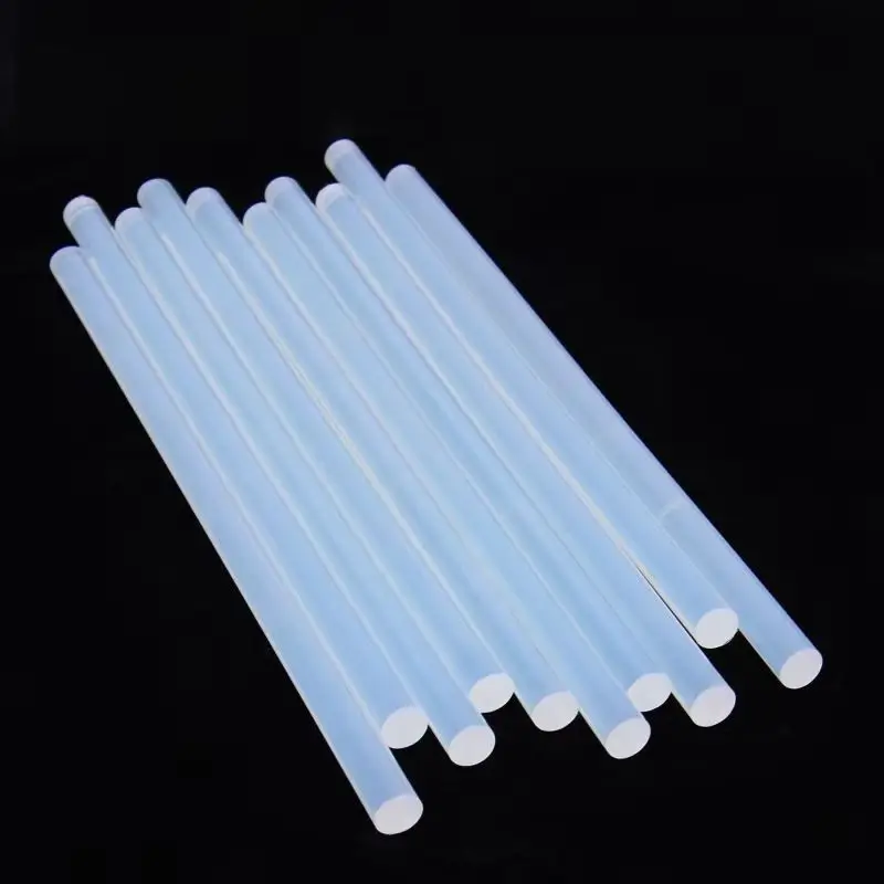 

10 шт. 11 мм × 190 мм, прозрачные твердые термоклеевые палочки, склеивающий меховой шарик, брелок для ремонта, инструмент для поделок из дерева, чехол для телефона «сделай сам»