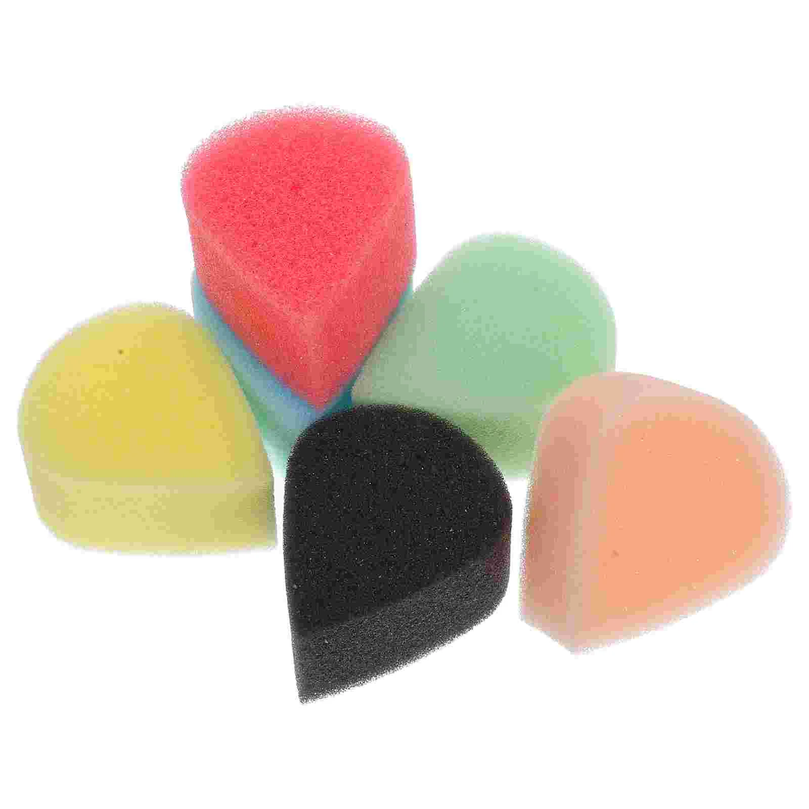 Face Painting Sponges 6 Colors Waterdrop Shape Kids Class Tools Makeup Sponge Set OPP Bag Storage Childrens