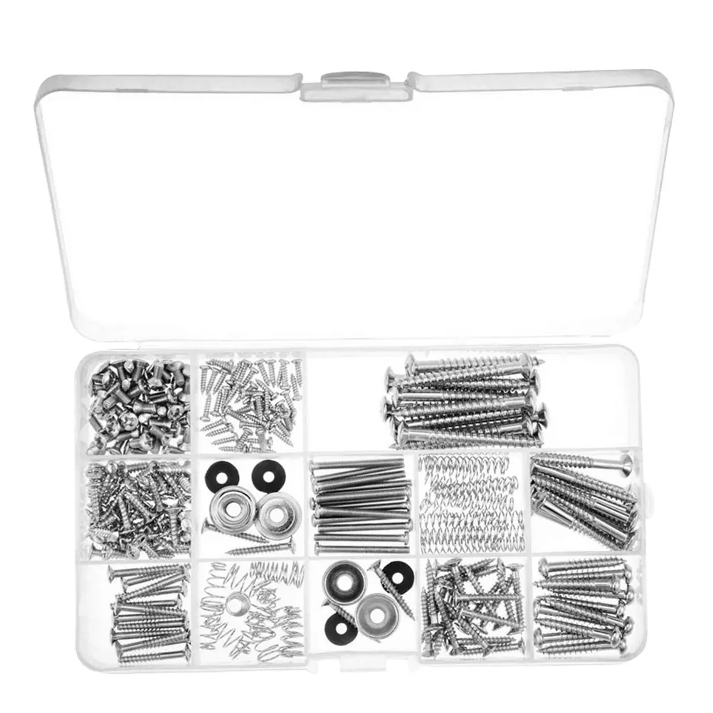 

1 set 1 Set Stainless Steel Repair Screws Kit Rustproof Durable Guitar Parts Mounting Accessories Luthier Tools Screw For Bridge