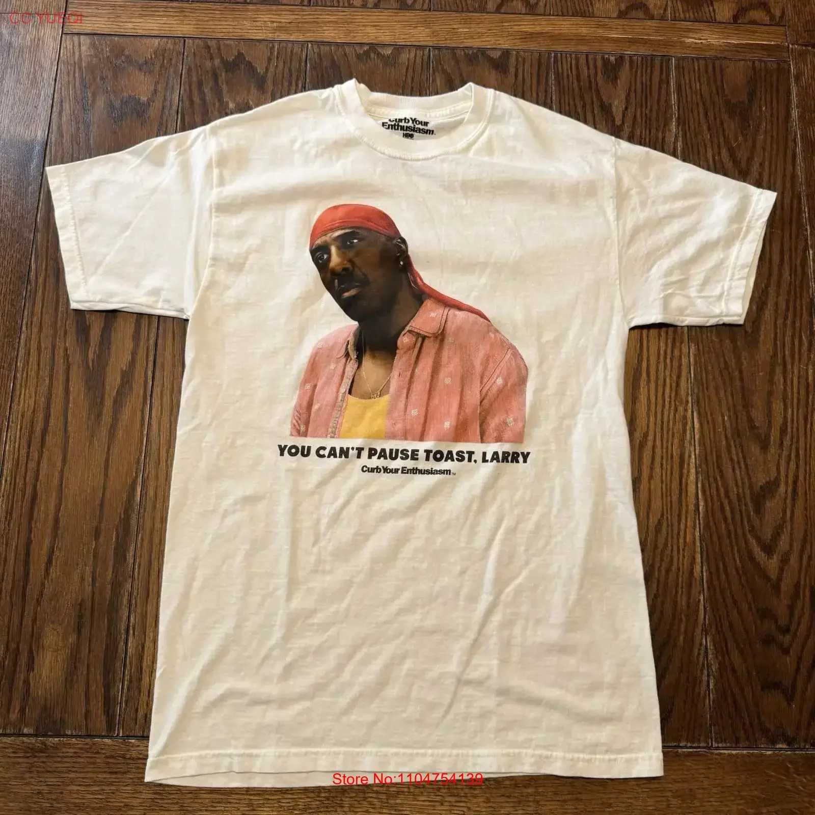 Curb Your Enthusiasm Leon T Shirt Size Medium You Can Pause Toast Larry HBO vintage Washed Unisex Top For Everyday Wear fashion