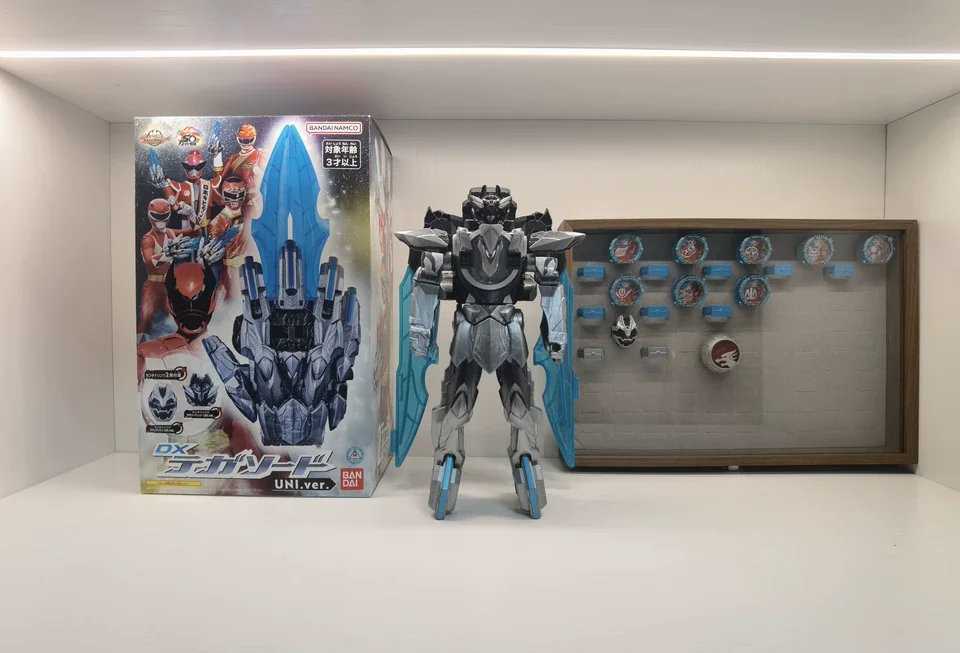 Genuíno Bandai No.1 Sentai Gozyuger DX Silver Tegasword - Figura de ação - Modelo colecionável de anime oficial em estoque