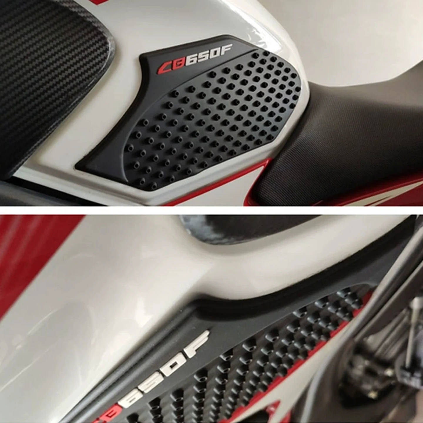 Suitable for Honda CB650F CBR650F Motorcycle Anti-Slip Stickers Rubber Tank Pads Tank Protection Stickers Side Stickers Modifica view 2