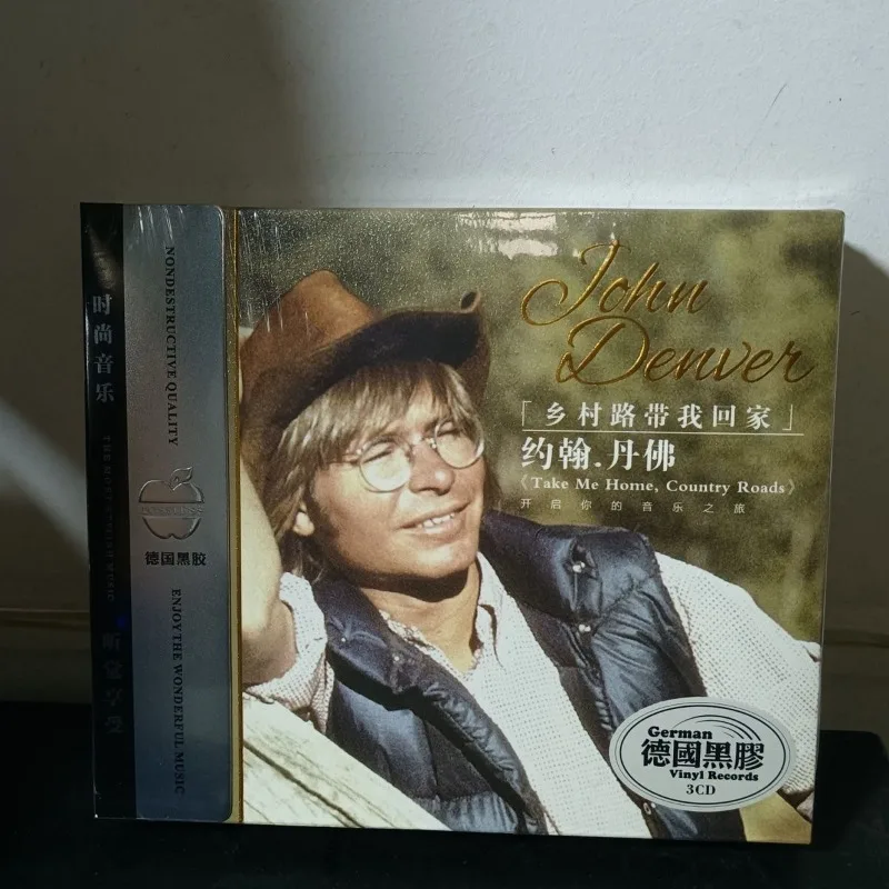 

John Denver CD Album, Collection of Classic European and American Country Folk Songs for Car Playback