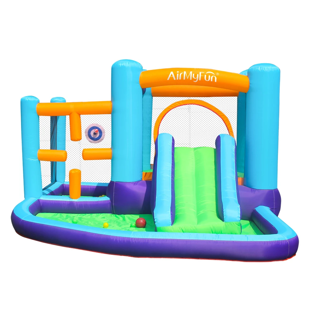Infant Bounce House Castles Unisex Oxford Slide Bouncer for Kids Jumping Inflatable Bouncy Castle