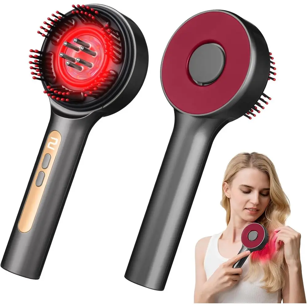 

Waterproof Electric Scalp Massager Comb for Hair Growth - Portable for Home and Travel Use