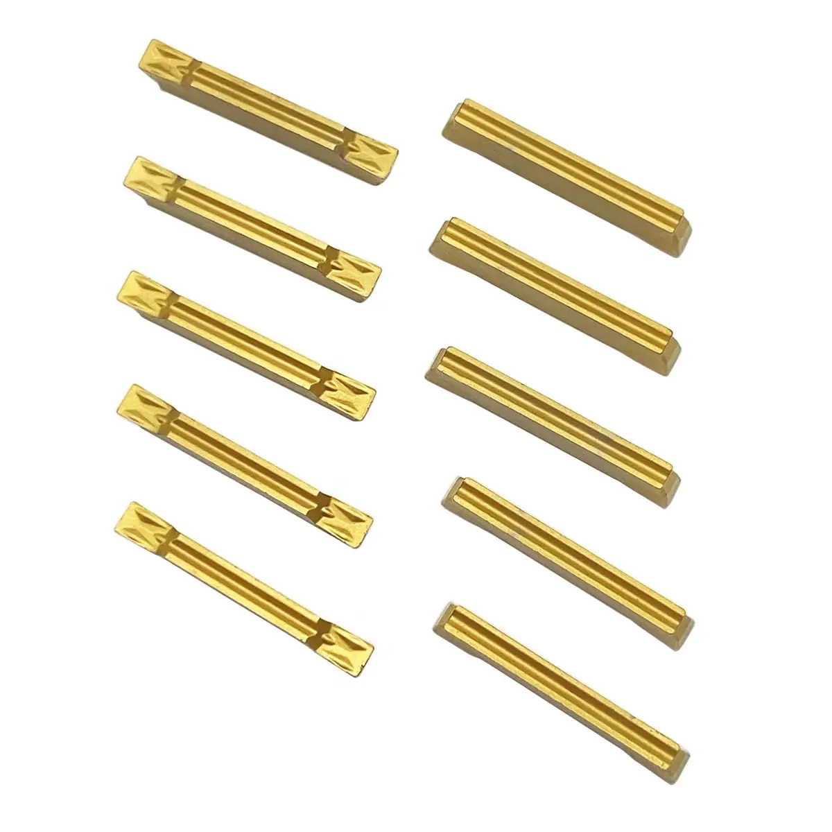 GBJ-CNC 강재 부품 선반용 카바이드 그루브 커터 인서트, MGMN 1.5 2 3 4mm 3020 3030, 10 개
