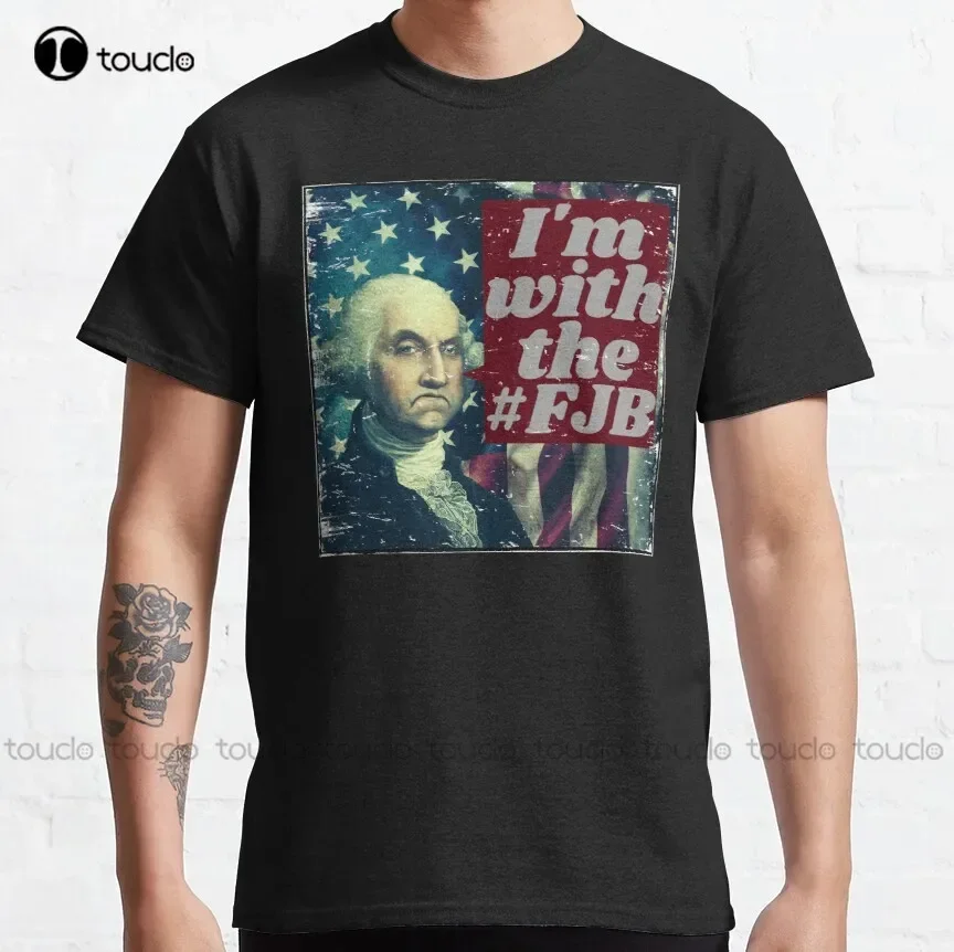 Fjb Pro America Us Distressed Flag F Biden Fjb Classic T-Shirt Beer Shirts For Women Custom Aldult Teen Unisex Fashion Funny New