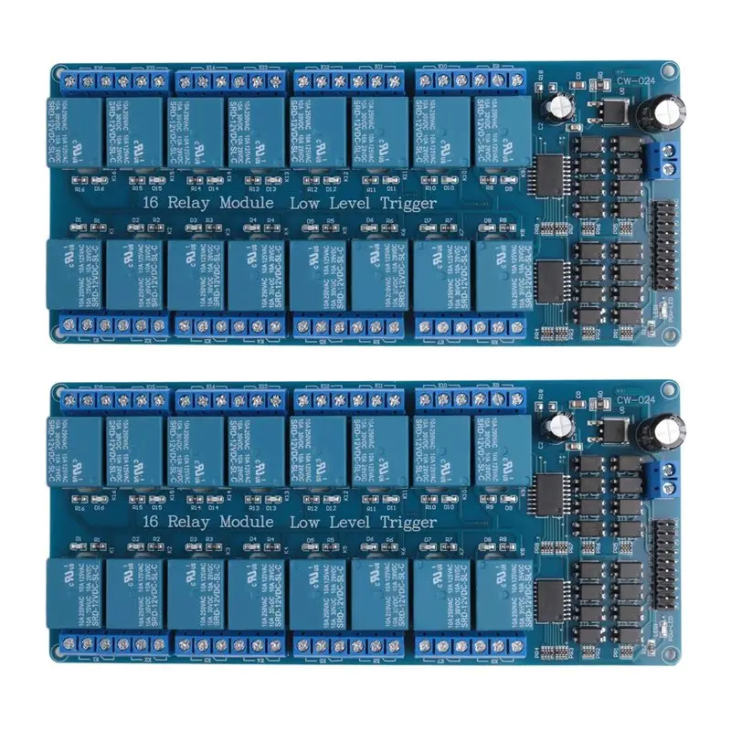 ABUH-2X 16 Channel 12V Relay Module With Optocoupler Low Level Trigger Expansion Board For Raspberry Pi