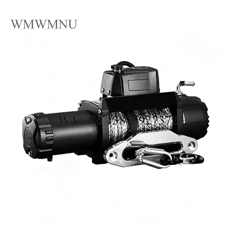 Wmwmnu 12V Winch for Off-Road Recovery Self-rescue Waterproof Design
