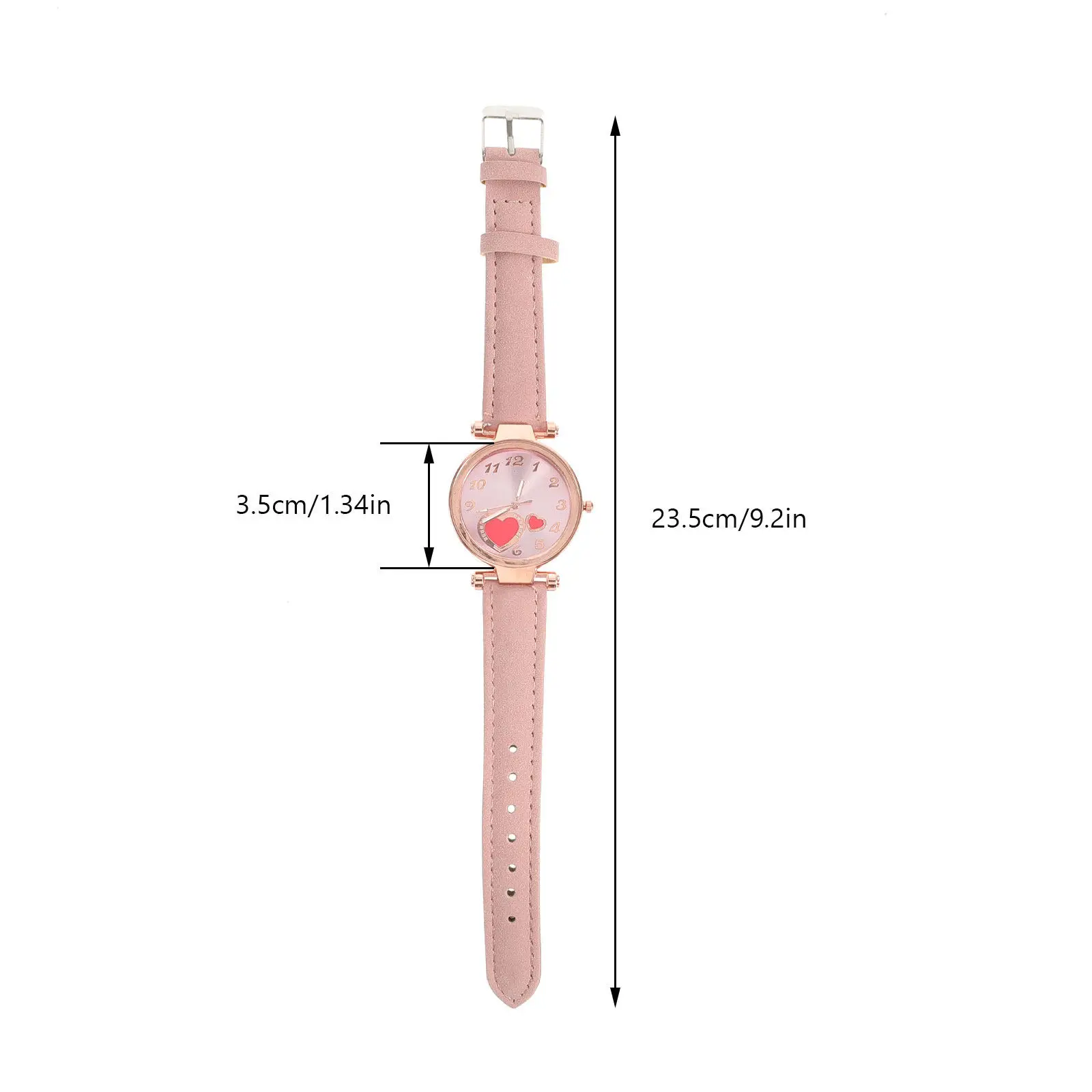 Women's Heart Quartz Watch – Casual Fashionable Wristwatch, Simple Stylish Gift Accessory