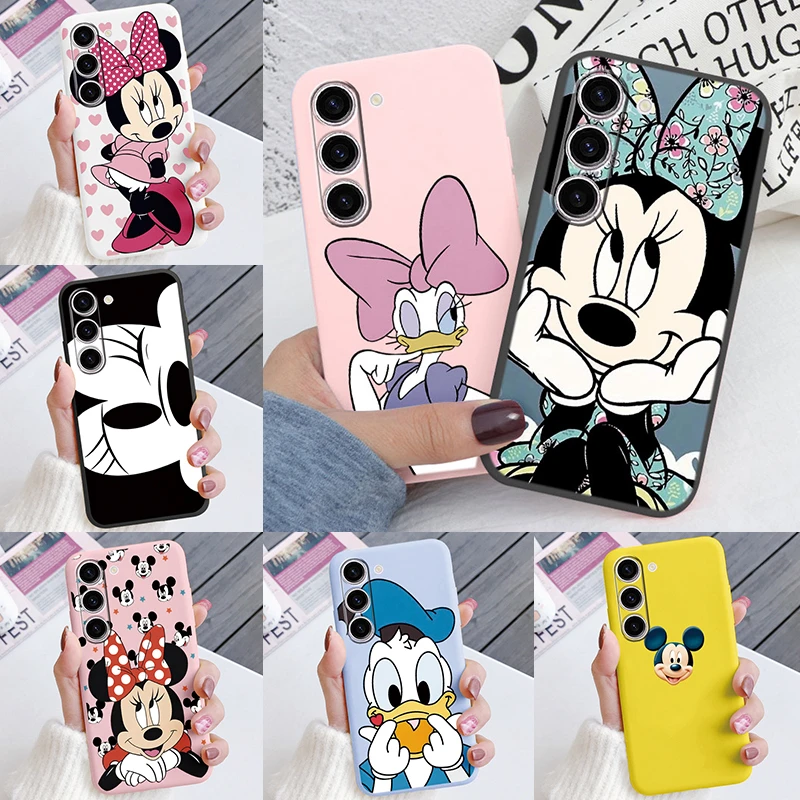 A15 Case For Samsung A15 4G Cover A15 5G Cute Pink Mickey Minnie Couple Coque Soft TPU Funda For GalaxyA15 A 15 Capa Daisy?Shell