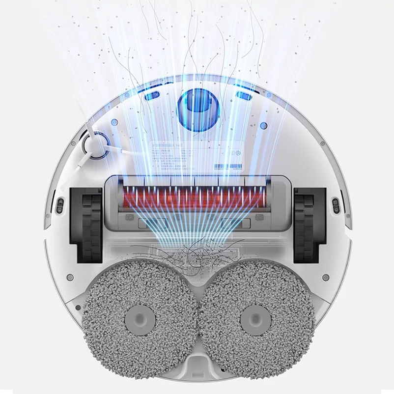 XIAOMI MIJIA المكانس الكهربائية الروبوتية الذاتية H40 المنزل الذكي كنس عالية السرعة الروتاري تنظيف 6000PA إعصار شفط LDS الليزر