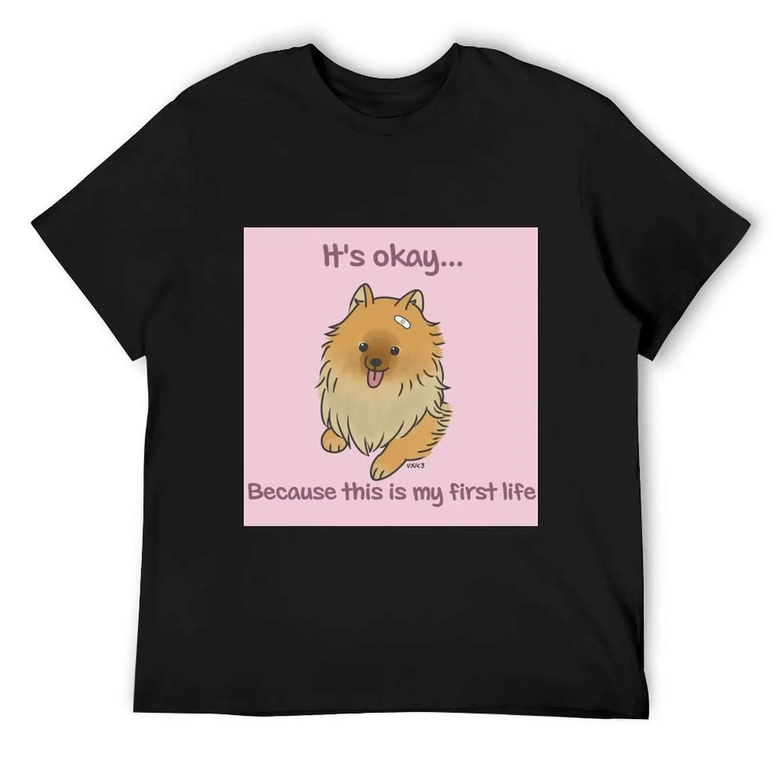 

Because This My First Life - Pomeranian T-Shirt football t shirt luxury clothing labubu cute clothes men graphic t shirts