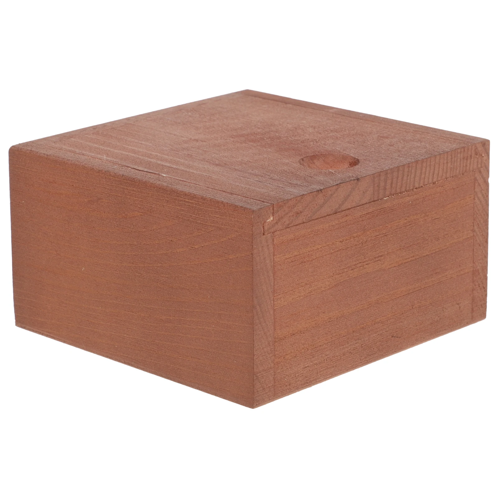 

Vintage Wooden Box Jewelry Organizer Sturdy Structure Earring Bracelet Storage Open Close Design Wooden Box