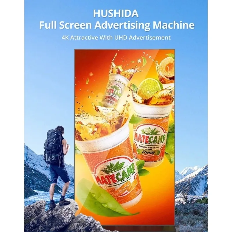 

100" 85" 75" 65"55"43"4K Lcd M onitors Led Display Smart Board Kiosk Stands Advertising Screen Digital Signage And Display