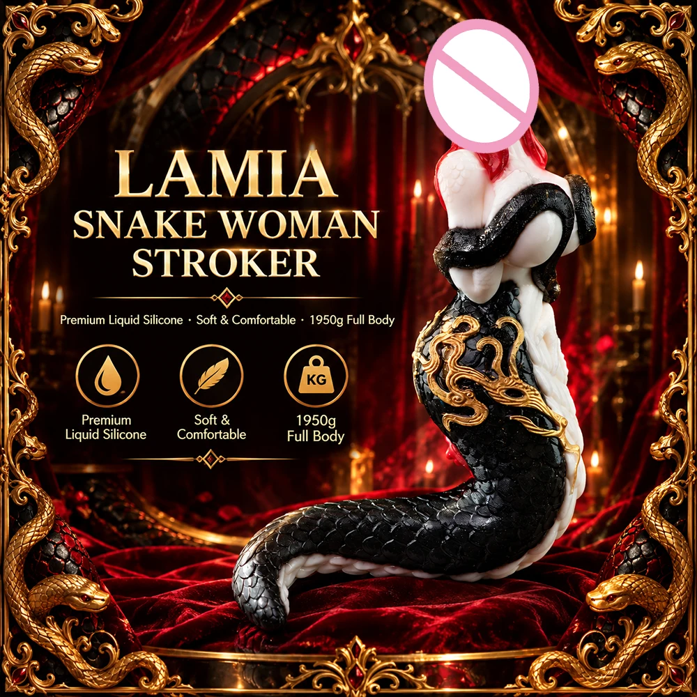 SHAZ Fantasy Animal Platinum Soft Silicone Male Masturbator Snake-woman Onahole Pocket Pussy Stroker Cup Pleasure Toy For Men 18 view 2