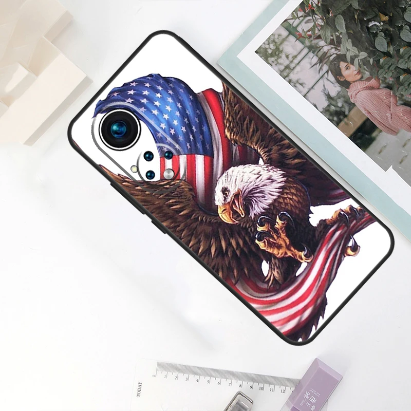 حافظة نسر العلم الأمريكي لهاتف Honor Magic 7 Lite 5 6 Pro لهاتف Honor X9a X9b X9c X8a X8b X9 200 400 50 70 90 #3
