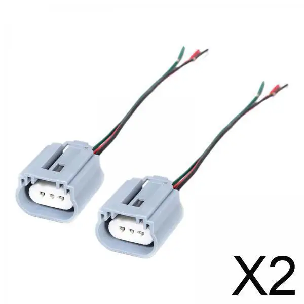 

2x 2Pcs Ceramic Headlight Connector Lamp Socket for H13 Female Connector