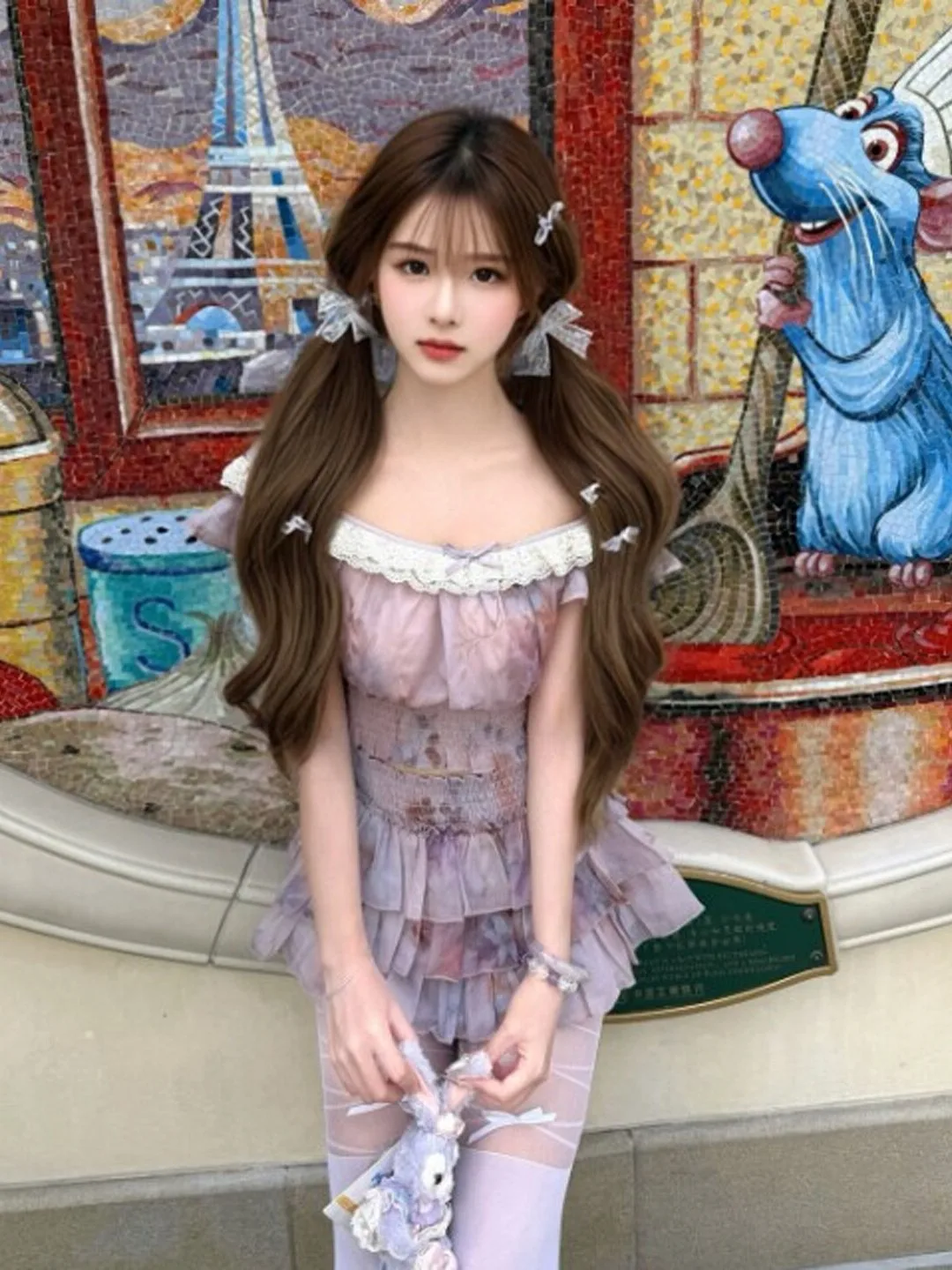 

Floral Print Waist-Cinching Top And Half-length Skirt Set Summer 2026 Fashionable Comfortable Two-piece Women's Outfit