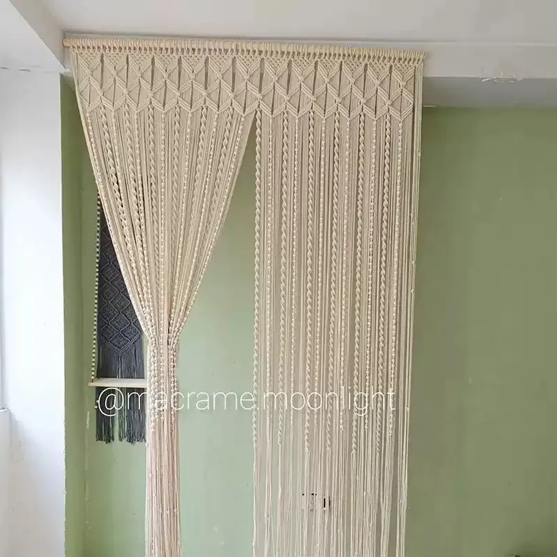 Hand-woven Tapestry Door Curtain Partition Tassel Curtain Bay Window Balcony Homestay Feature Decoration Custom Size