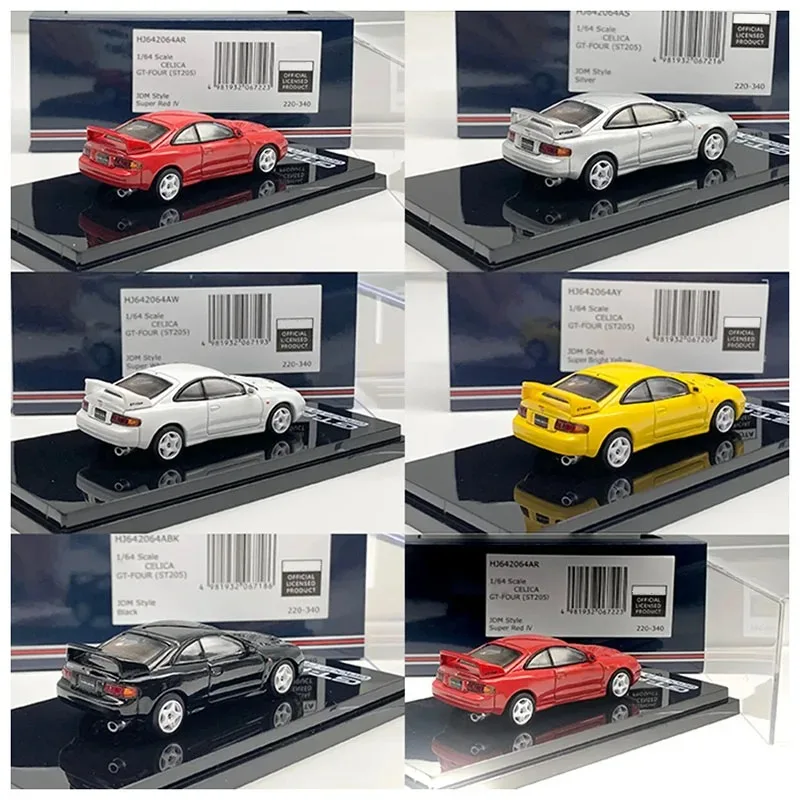 Hobby Japan Diecast Alloy 1: 64 CELICA GT-FOUR ST205 Car Model Classics Adult Souvenir Gift Static Display