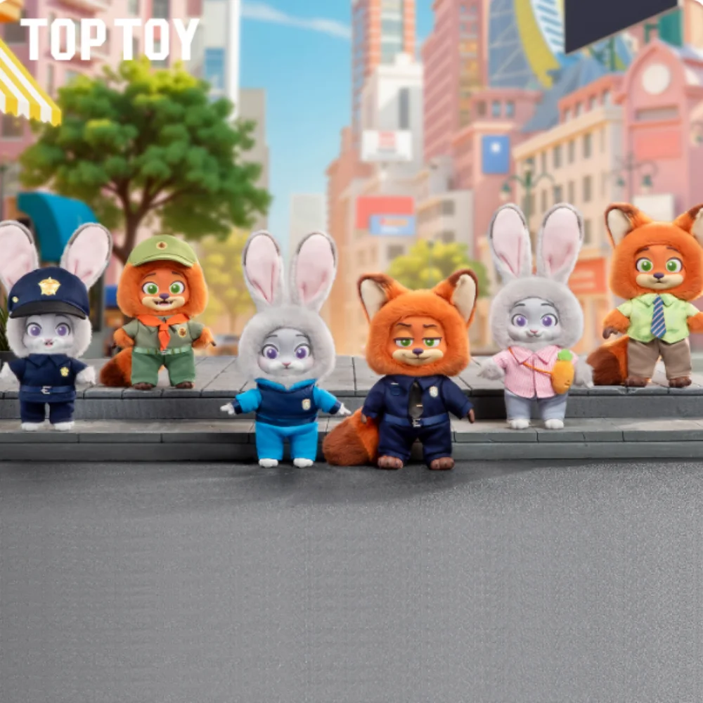 Caja ciega Zootopia Nick Judy, viaje de crecimiento, serie clásica, figura de acción, caja misteriosa de vinilo, colección de figuras de Anime, modelo regalo