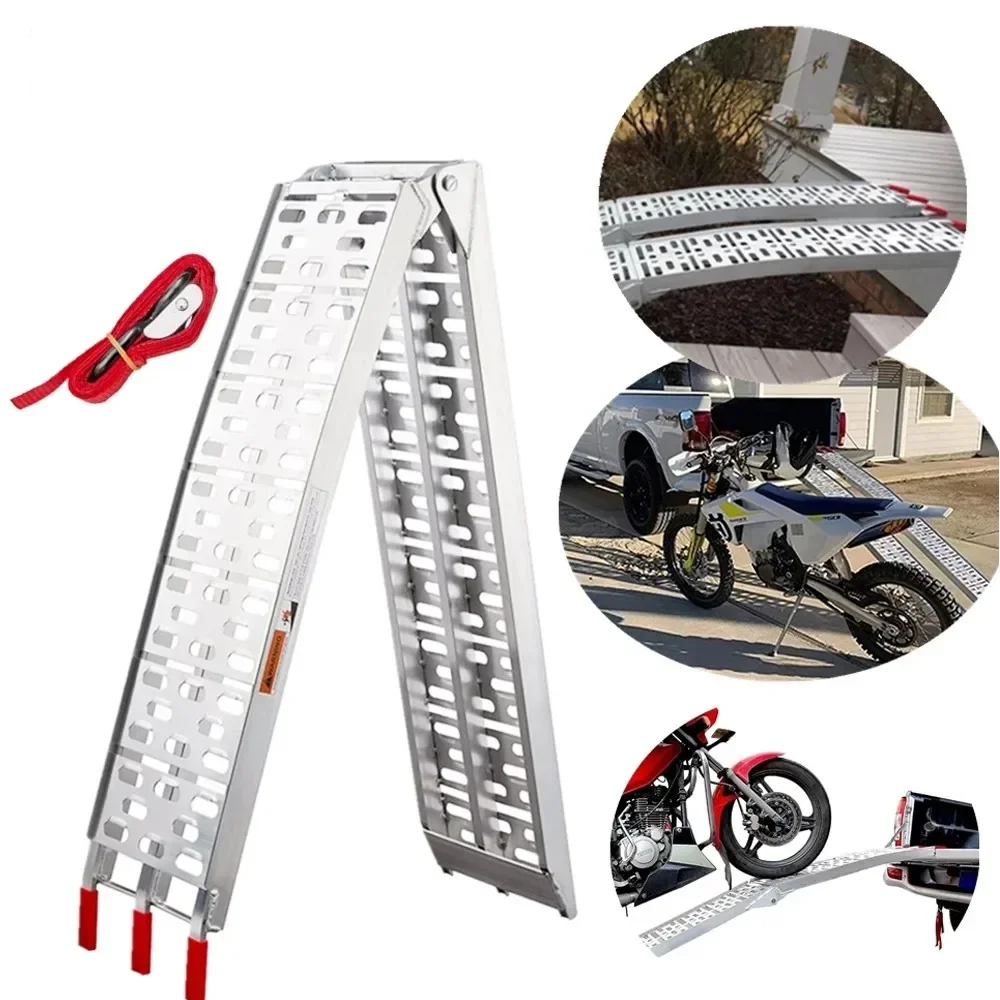 

1 piece Folding Loading Ramp Kit For Trailers Pickup Truck Car Tailgate ATV Loading Ramps Motorcycle Truck Heavy Duty