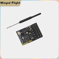 ELRS 2.4Ghz PWM 7CH CRSF Receiver Support ELRS 3.2 PWM/CRSF Protocol Copper Pipe Antenna For RC FPV Drone Airplane