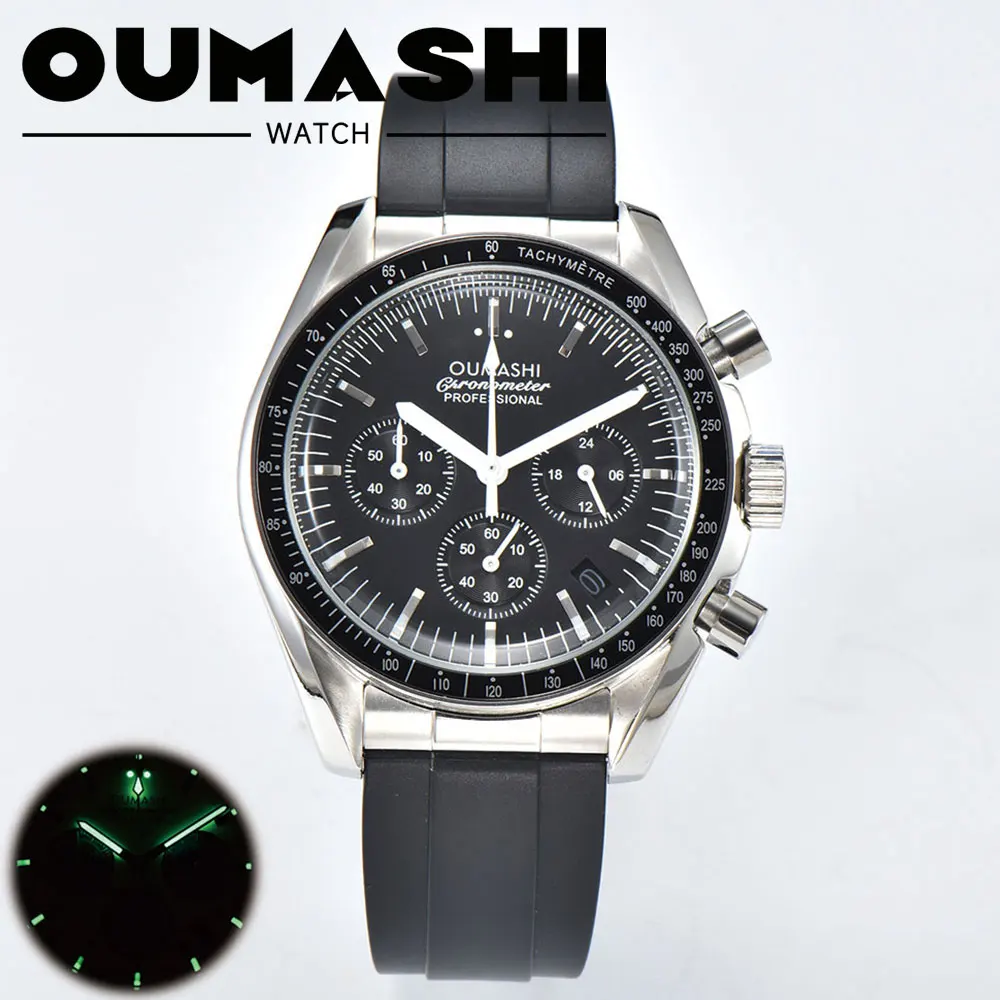 

Белые мужские часы 41 мм, механизм VK63, автоматический календарь, ультраэлегантные часы с шестью стрелками, роскошные часы с сапфировым стеклом