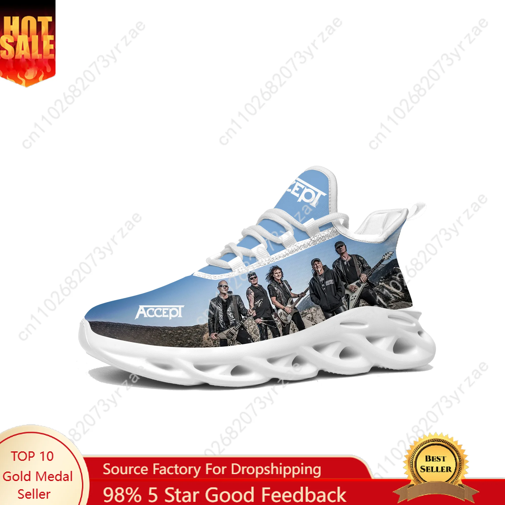 

Accept Band Flat Sneaker Lace Mesh Shoes Mens Womens Sports Running Shoe High Quality Comfortable Sports Sneakers Custom Footwe