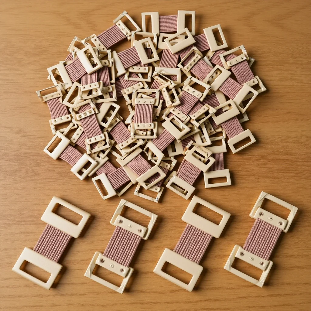 

50Pcs Aluminum Buckle Bandage Clips Stretch Elastic Plastic Clasps for Crepe Wraps Sprain Support and Bandage Grips