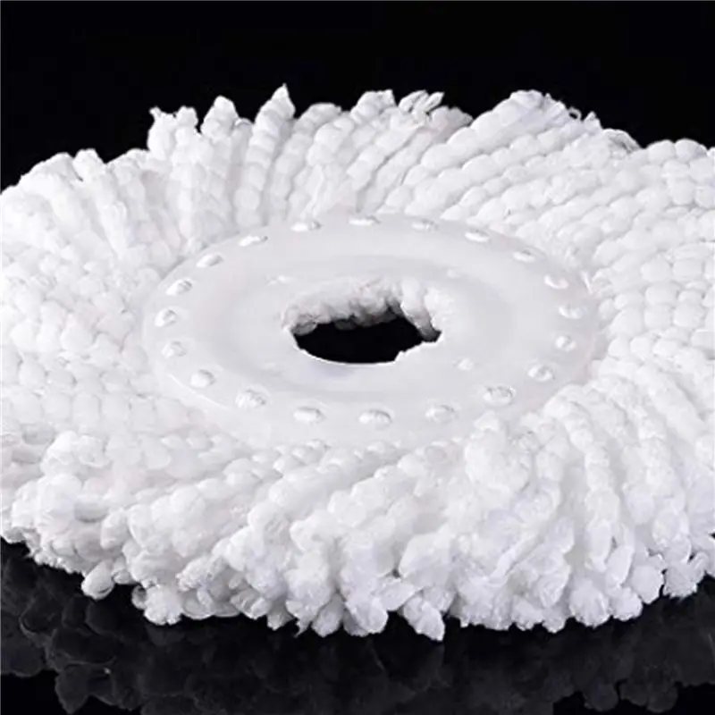 عبوة ممسحة AA05 برأس صغير لـ 360 درجة ° ممسحة سبين ماجيك - ممسحة بديلة من الألياف الدقيقة، شكل دائري للرأس، حجم قياسي (أبيض - 9 عبوات) #3