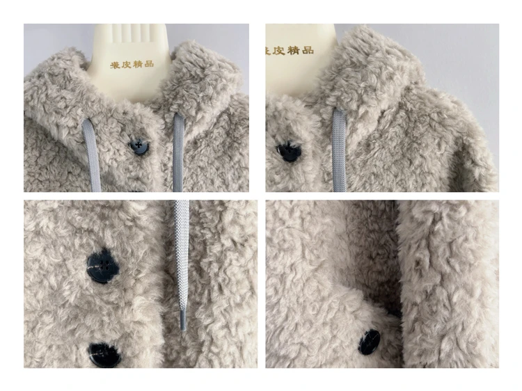 100% laine manteau femmes nouveau chaud à capuche simple boutonnage moyen et Long femmes Casacos De Inverno Feminino