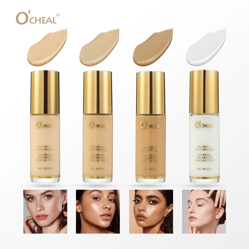 Full Coverage Foundation - Waterproof, Long-Lasting, Matte Finish, Ideal for Hiding Dark Circles Natural Look - All Skin Types