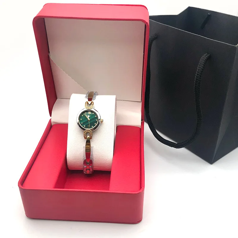 Reloj de pulsera ligero de lujo para mujer, reloj de cintura pequeña con temperamento Simple, nuevo, a la moda, 2024