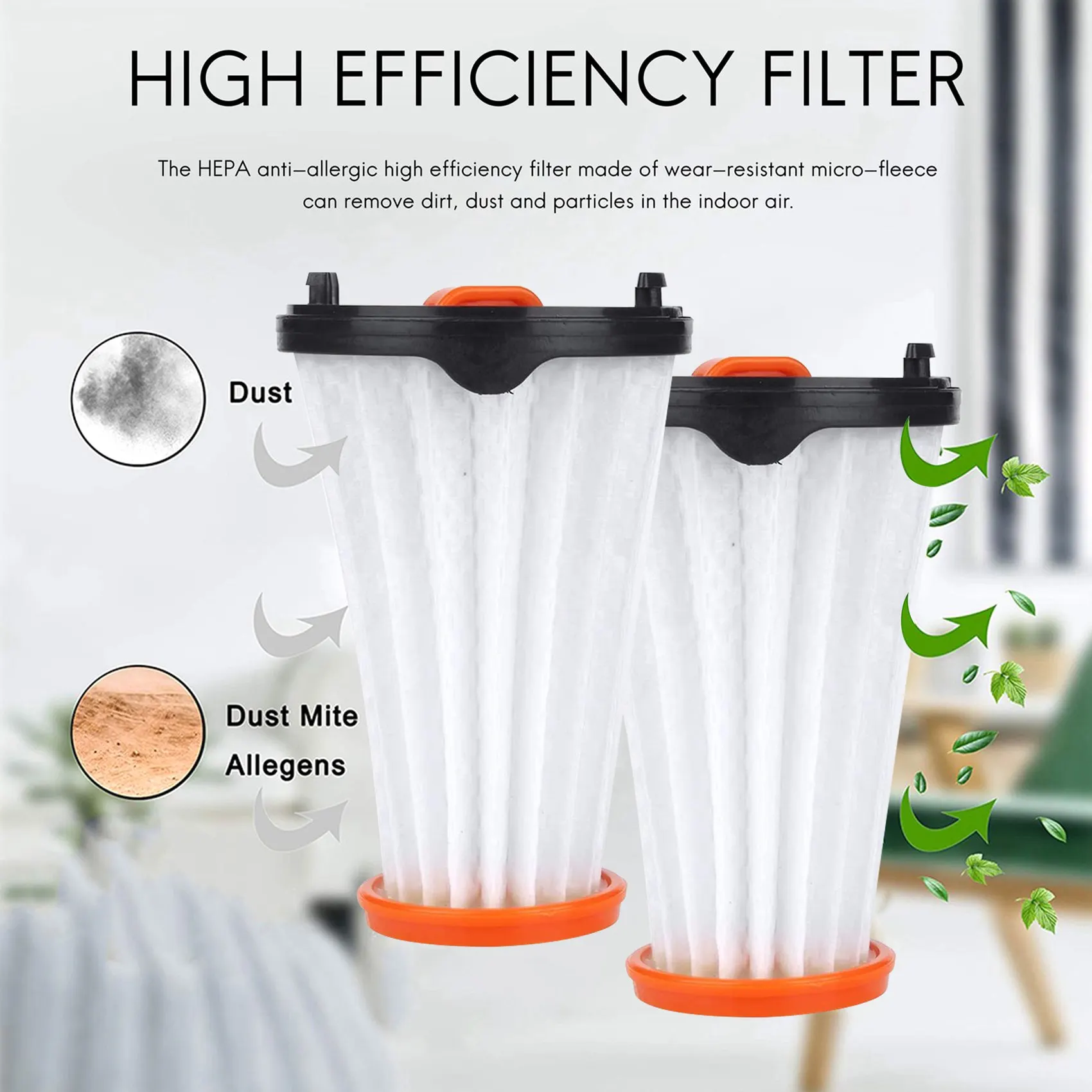 4 Pcs Replacement Filter For AEG/Electrolux Rapido And Ergorapido Vacuum Cleaners,AEG AEF 144, Electrolux EF144-AT39