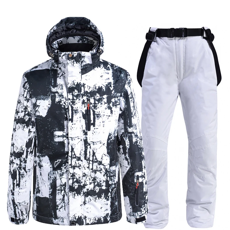 

Men's New Ski Suit Thermal Waterproof Windproof Ice Snow Set Skiing Snowboarding Jacket Winter Outdoor Sports Warm Costumes Male