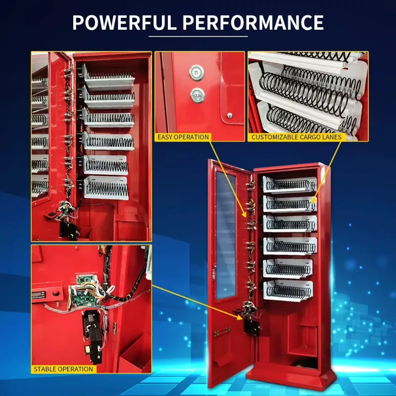 FL Snack and Beverage Vending Machine simple operation interface for park lot unmanned vending equipment