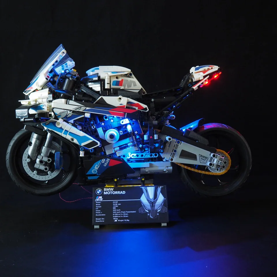 MAXCXT LED Light Set For LEGO Technic 42130 BMW M 1000 RR Motorcycle DIY Decorative Lamp Not Include Lego Building Blocks Set