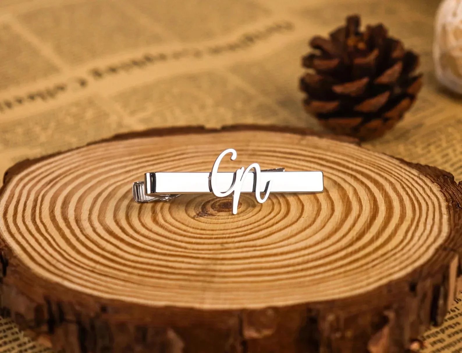 Sipuris – pince à cravate personnalisée avec nom initial pour hommes, fermoir à cravate personnalisé en acier inoxydable, bijoux Hip Hop tendance, cadeaux de mariage