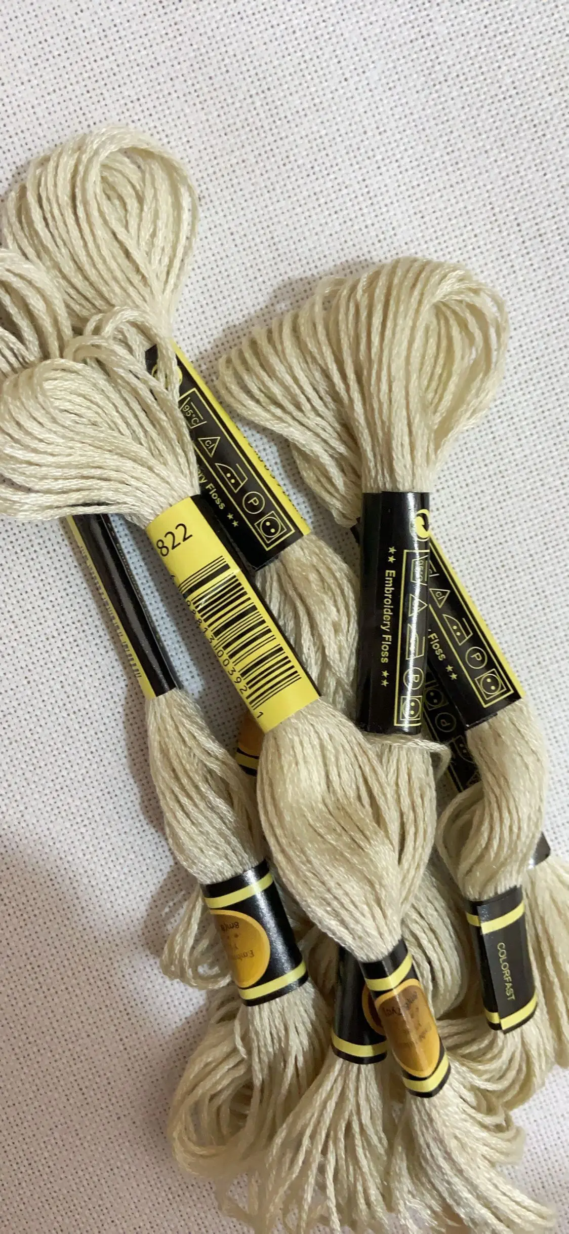 

10PCS/LOL Set Cross Stitch Thread Embroidery Floss For Beginners DIY Craft Bracelet Craft8M Skein No Repeat Rainbow DMC CODE 822