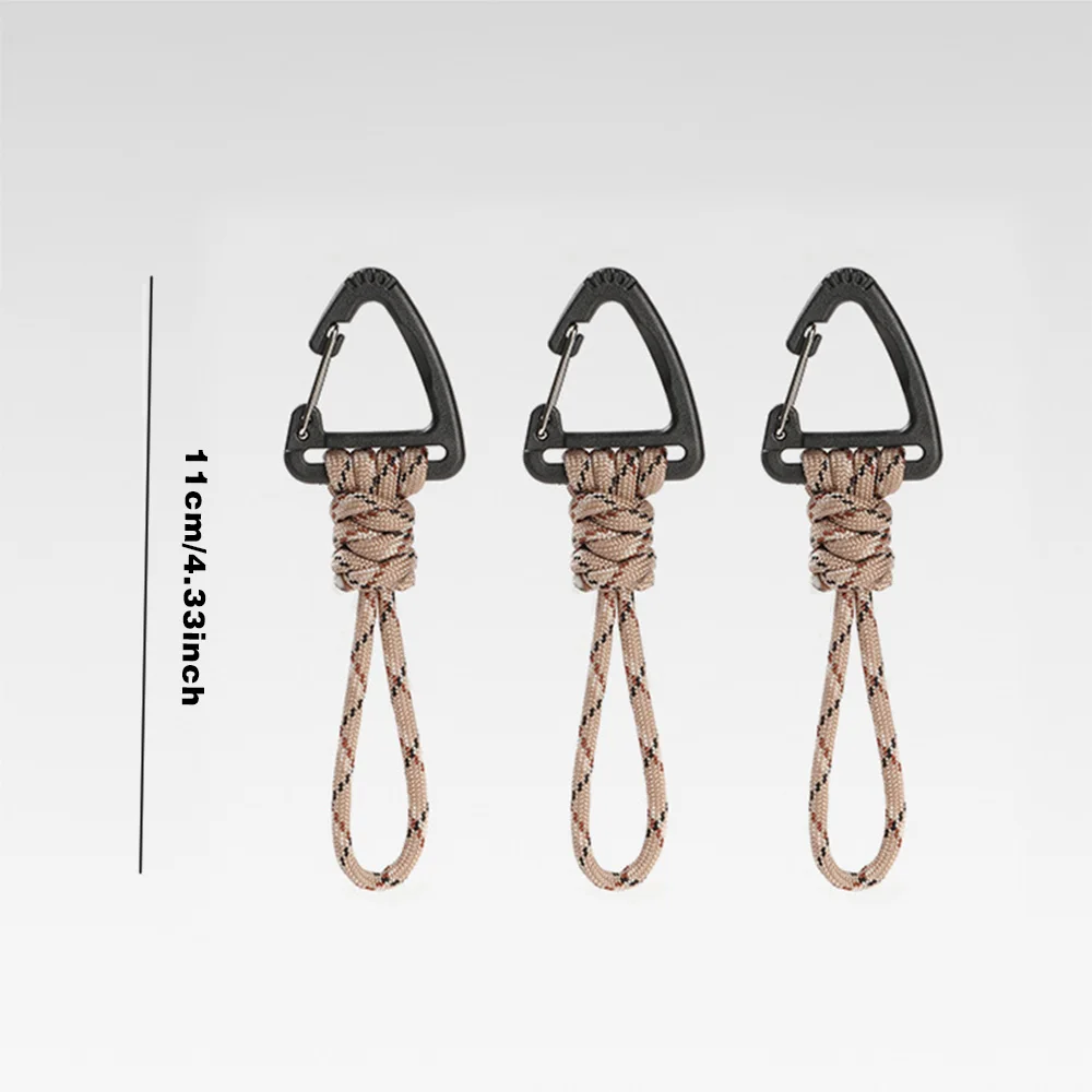 3 stücke Outdoor Schlüssel Hängen Seil Anti Verloren Handgelenk Haken Outdoor Camping Multifunktionale Hängen Schnalle Schnell Hängen Haken Schlüssel Kette