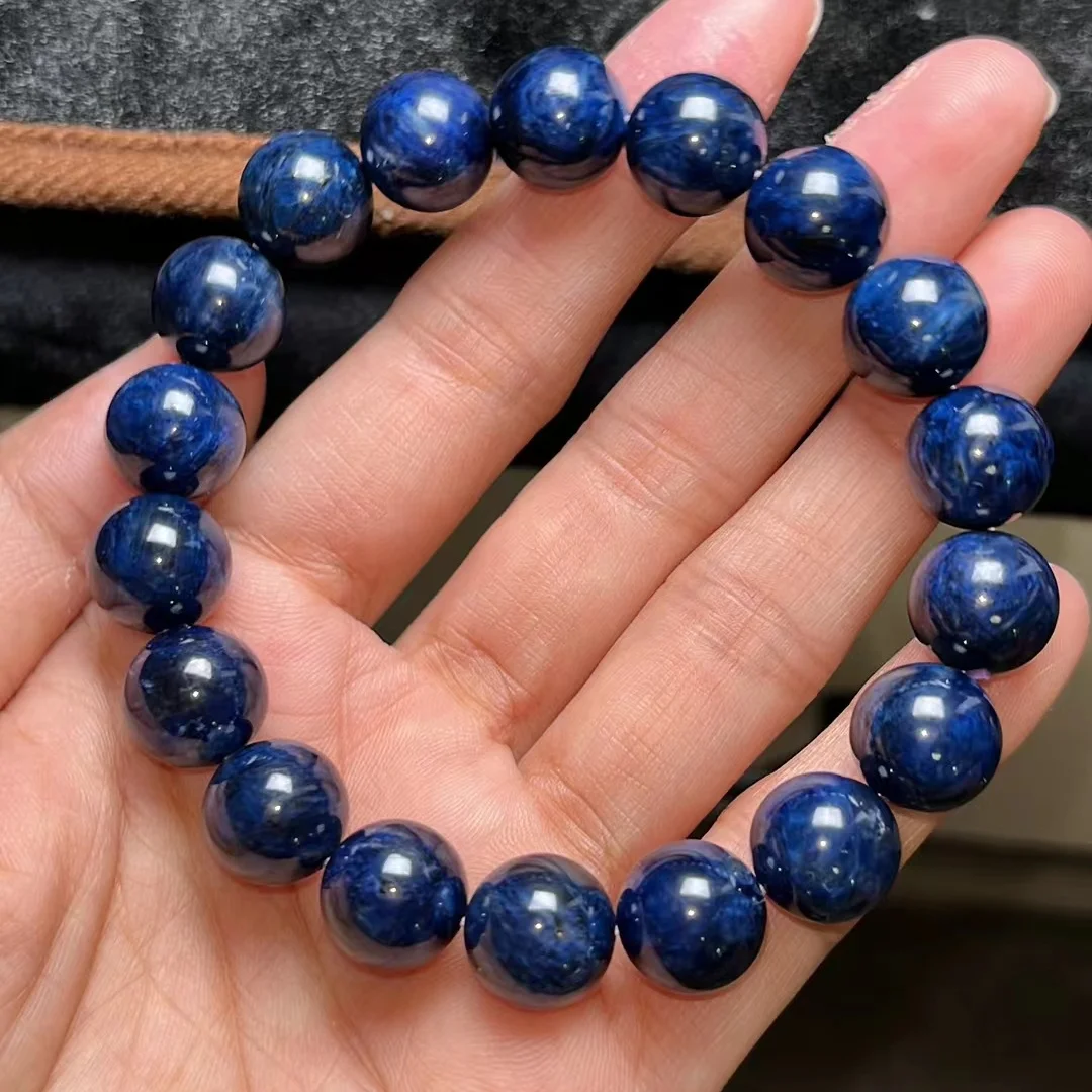 Natural Blue Sugilite Beads Bracelet Women Men South Africa 11.8mm Sugilite Jewelry Fashion AAAAA