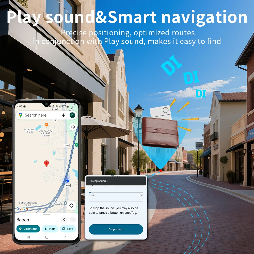 RSH نمط جديد البطاقة الذكية شاحن لاسلكي شحن بطاقة تتبع المحفظة GPS العمل مع Google Find Hub Smart Mini Tag Fit Android