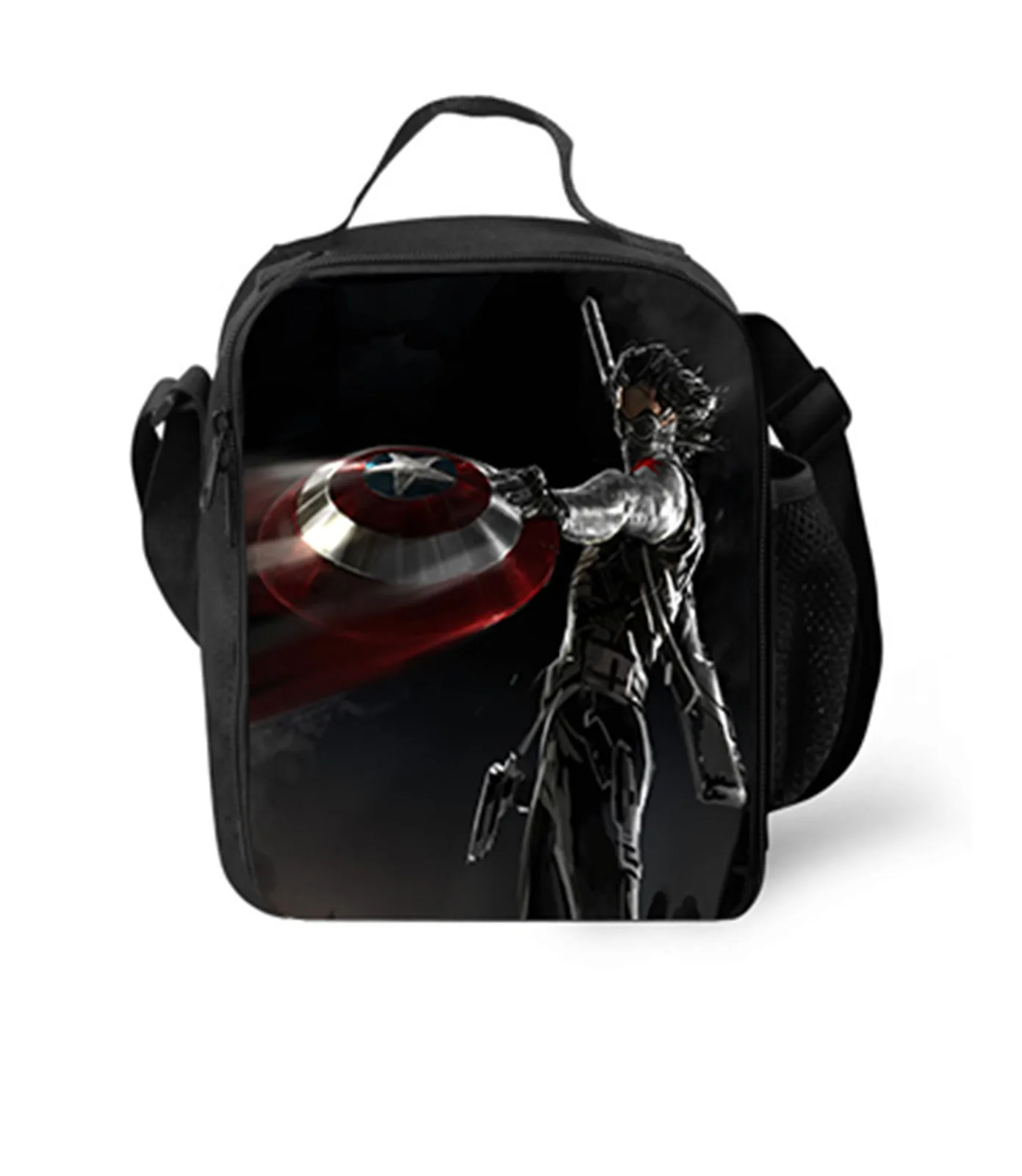 

Marvel Winter Soldier Waterproof School Lunch Tote,Marvel Insulated Picnic Thermal Bag for Little Children