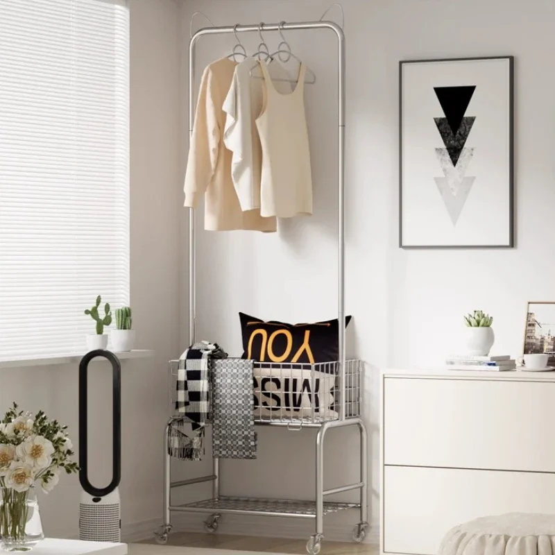 Porte-manteau sur pied de rangement Simple intérieur pas cher moderne organisateur hôtel porte-manteaux ouvert gain de place Porte Manteau meubles de maison